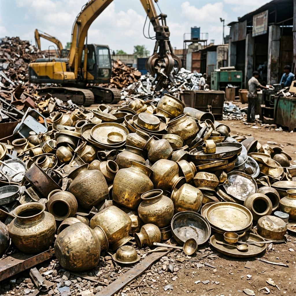 Brass scrap vessels